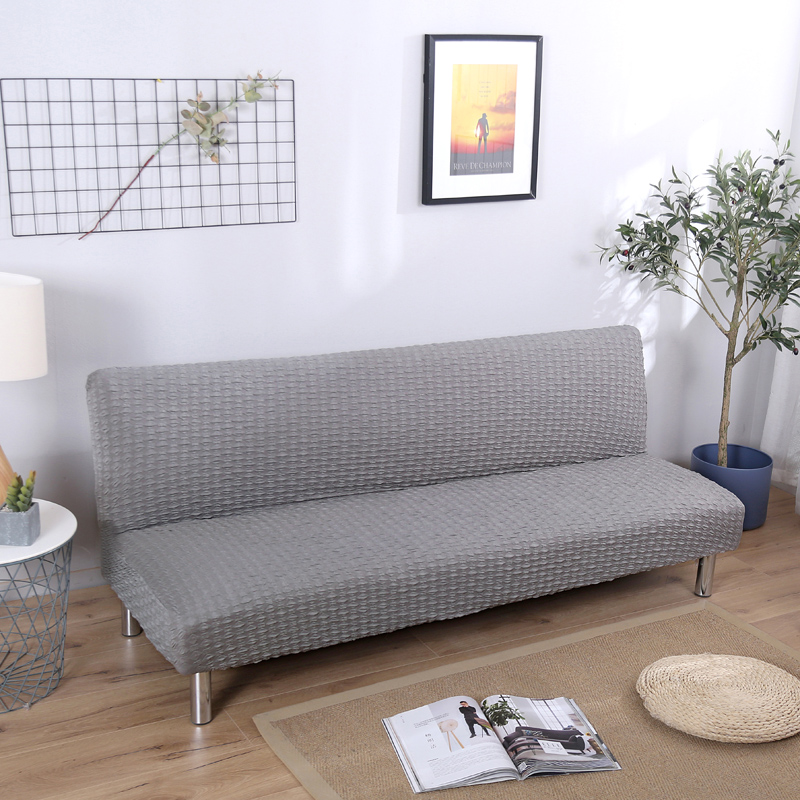 2019新款沙发床套-牛奶丝压花款 标准（160-180） 提花牛奶丝 灰色