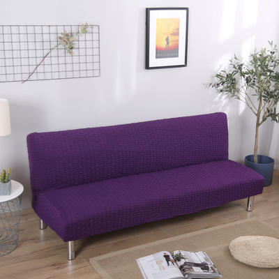 2019新款沙发床套-牛奶丝压花款 标准（160-180） 提花牛奶丝 紫色