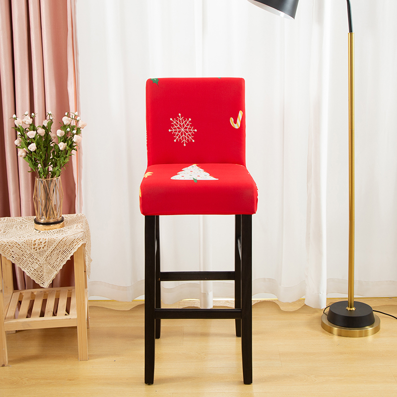 2021新款高脚椅印花椅套-通用款 圣诞小树