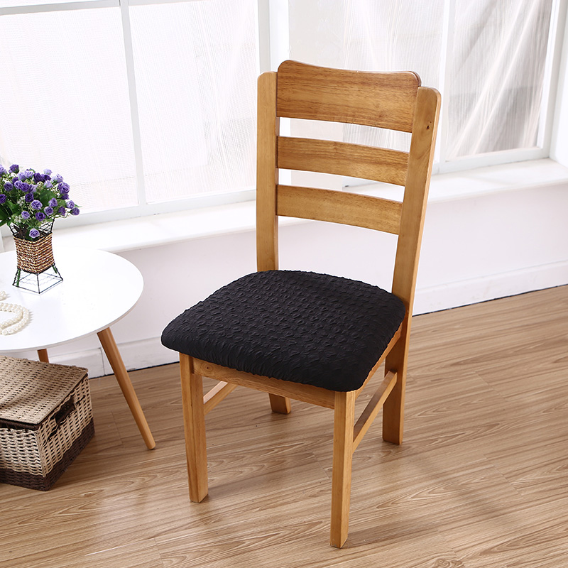 2021新款椅子坐垫套-日式方块坐垫套 日式方块 黑色