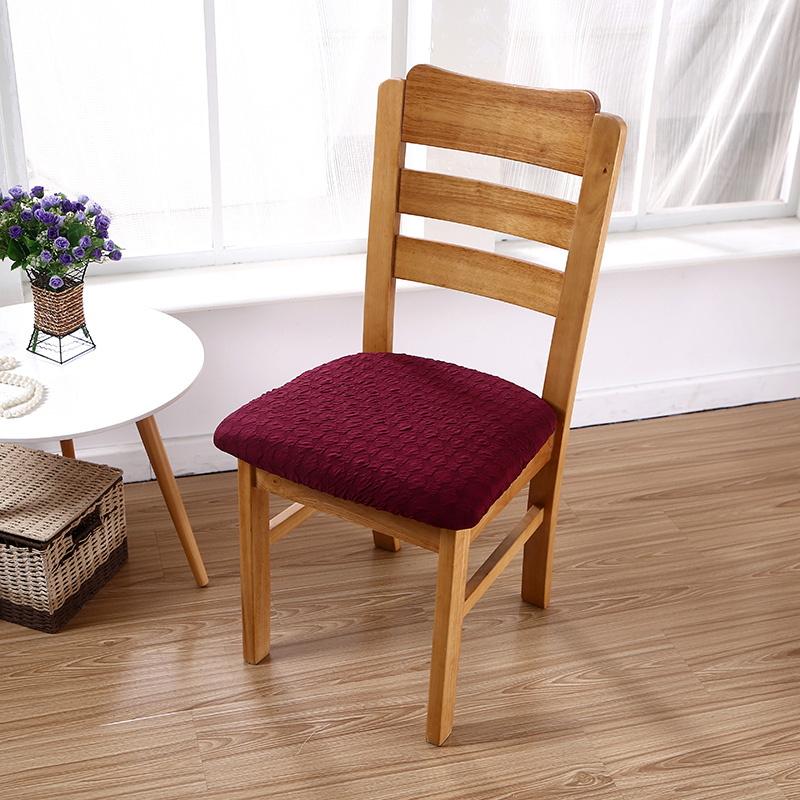 2021新款椅子坐垫套-日式方块坐垫套 日式方块 酒红