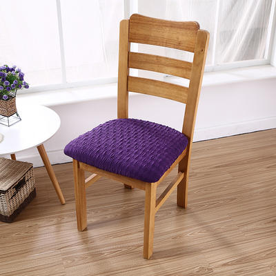 2021新款椅子坐垫套-日式方块坐垫套 日式方块紫色