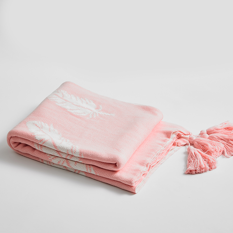 2018新款羽毛毯 130*160cm 粉色