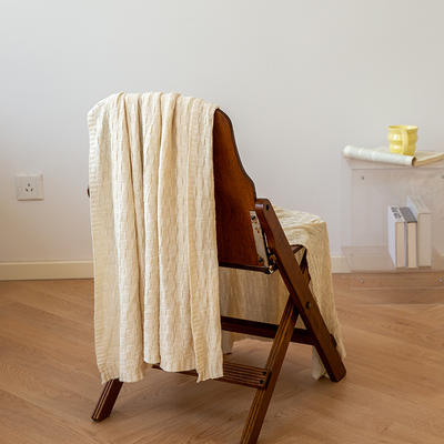 2023新款竹纤维毛毯毯子高斯系列 130*160cm 新米白