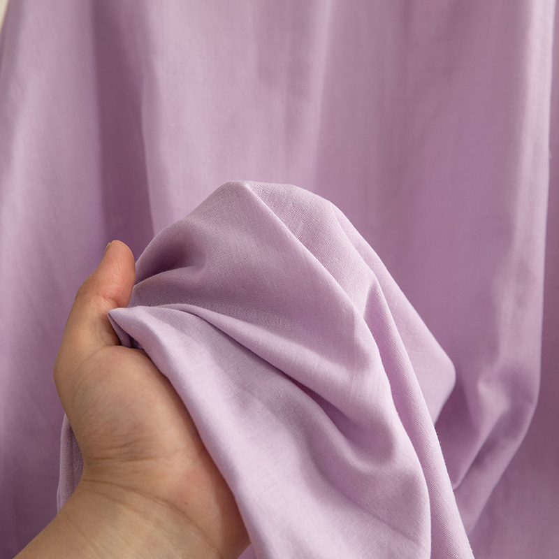 2024新款全棉A类双层纱单品系列单床单 160*230cm单床单 仙紫