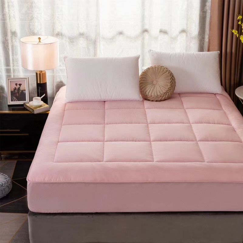 2023新款立体面包格科德士薄床垫款床笠 180×200（高度28cm） 粉色