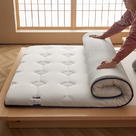 2023新款针织棉单色乳胶床垫-双人款 90x200cm 方格白