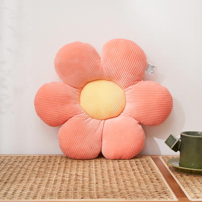 2021新款小朵朵抱枕花朵坐垫小雏菊抱枕直播赠品抱枕礼品（量大从优） 直径38cm左右 粉色
