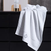 酒店浴巾绣logo款（灰L）  可定制log 白色浴巾（70*140cm）