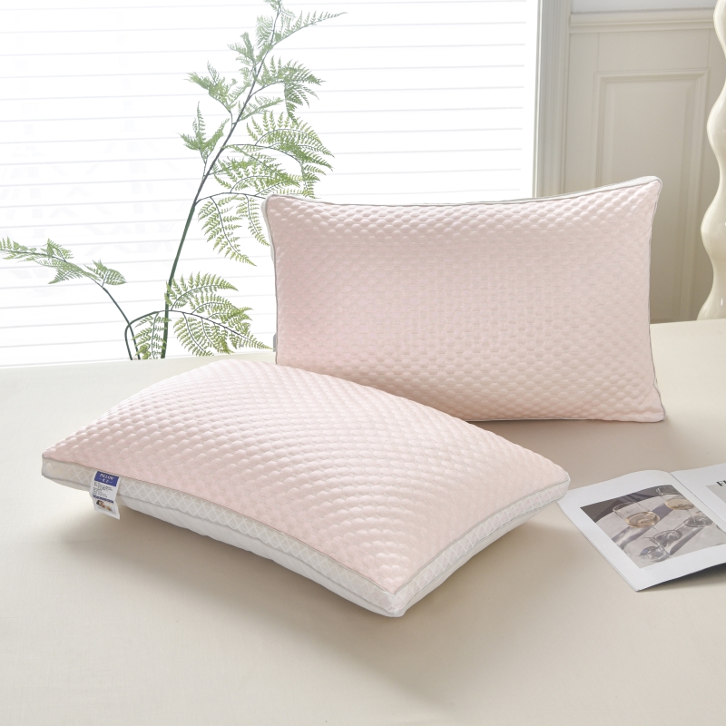 2024新款感豆豆按摩定型枕头枕芯 48*74cm/只 粉色