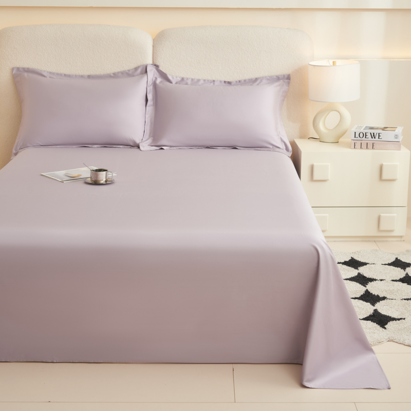 2024新款100支长绒棉纯色单品床单系列 245*250cm 单床单 加仑紫