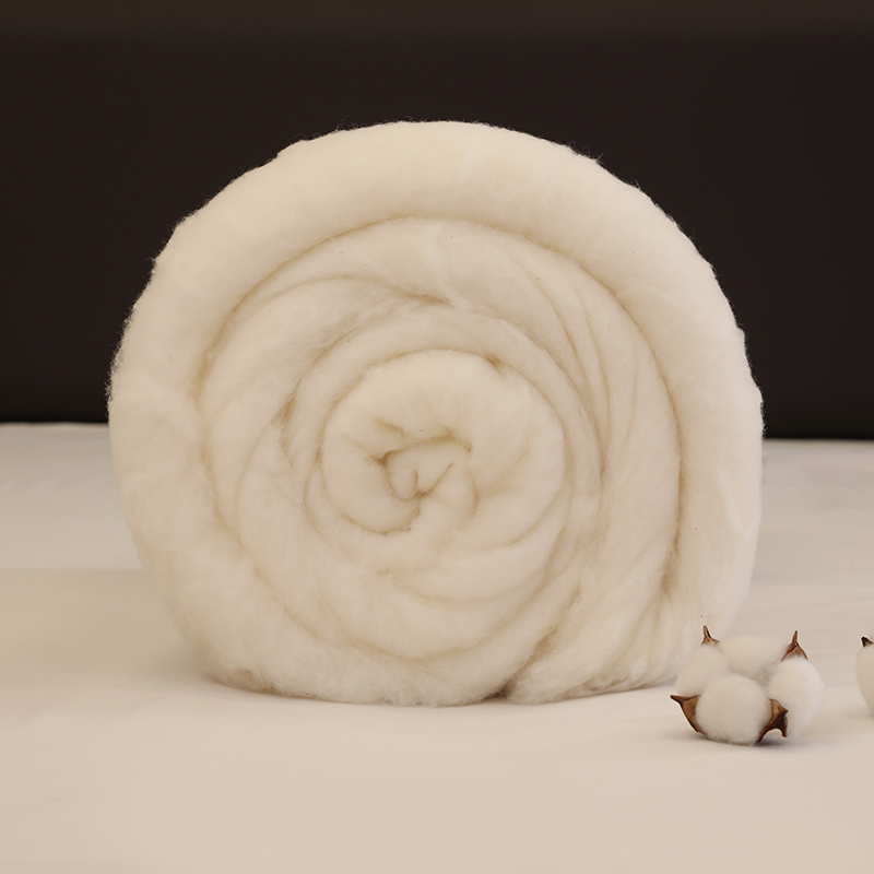 2024新款棉卷加厚保暖新疆长绒棉精梳棉芯 60*120 1.5斤 白色