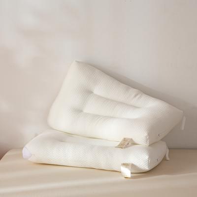 2022新款针织棉水洗护颈舒适羽丝绒枕头枕芯 低枕白色/只（40*60cm）