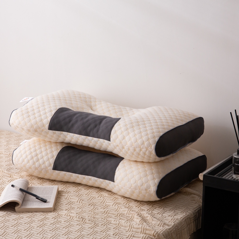 2022新款针织棉按摩枕星级品质枕头枕芯（48x74cm/只） 低枕