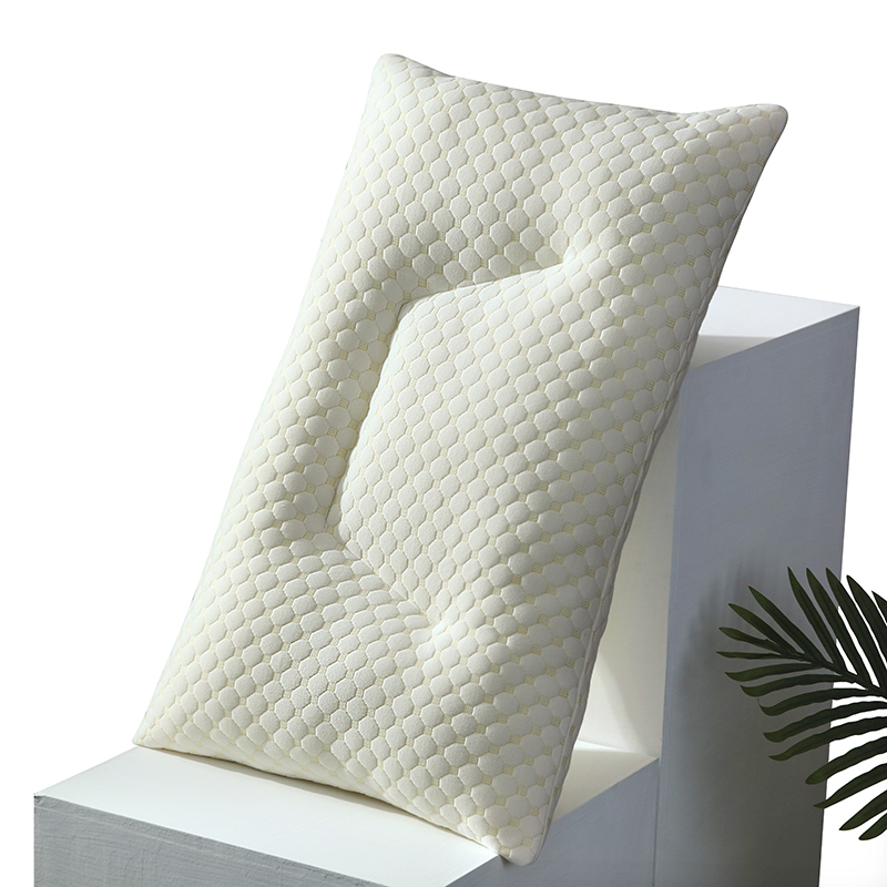 2023新款针织棉水立方舒适按摩护颈呼吸枕头枕芯 40x60cm低枕500g