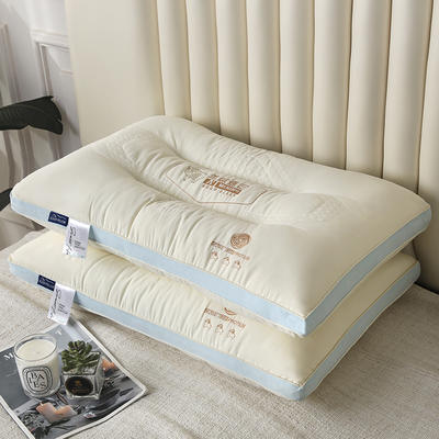 2023新款羊绒蛋白枕枕头枕芯 48x74cm/只蓝色