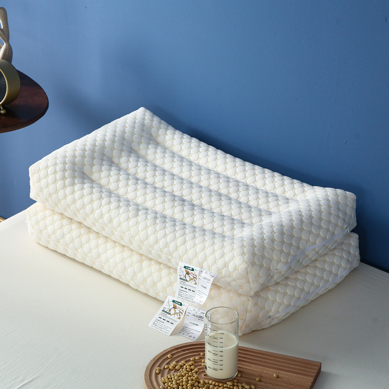 2023新款大豆纤维针织棉按摩舒适枕头枕芯 30*50cm/只低枕