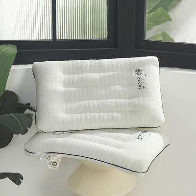 2023新款超柔针织云氧二代定型舒芯枕枕头枕芯 白色48*74cm/只  低枕