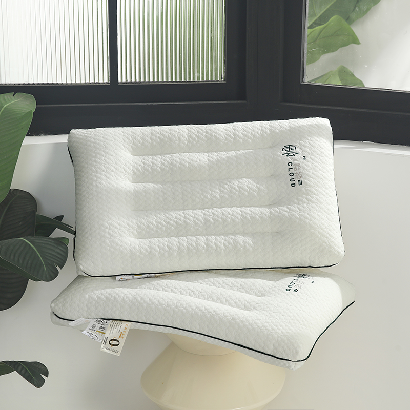 2023新款超柔针织云氧二代定型舒芯枕枕头枕芯 白色48*74cm/只  中低枕