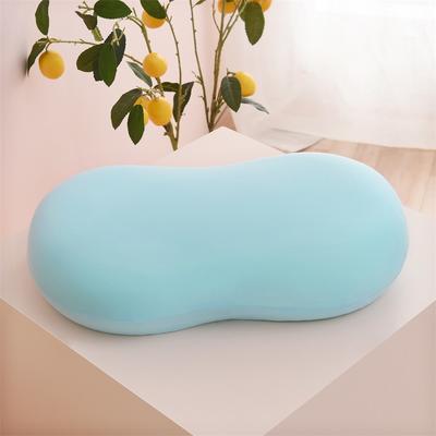 新款（马卡龙四色 ）猫肚枕猫肚皮枕700g-900g 蓝色700g+礼盒