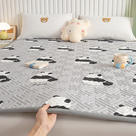 2024新款A类全棉床垫软垫床护垫单人防滑床褥垫双人床盖 0.9*2m- 熊猫团子