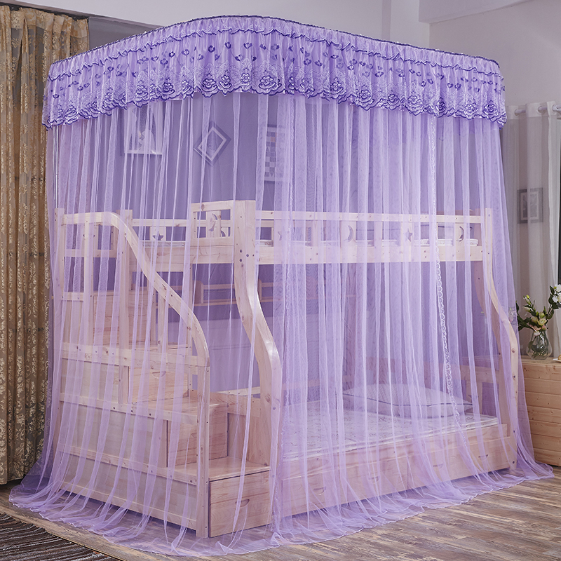 2020新款子母床导轨系列蚊帐 1.2x2.5米 紫色