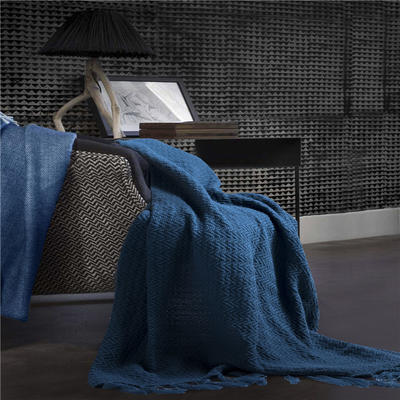 新款卡尔德拉毛毯 130cmx160cm 蓝色
