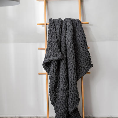 菲丽斯盖毯休闲毯盖毯午休盖毯针织毯子搭毯 130*160 灰色