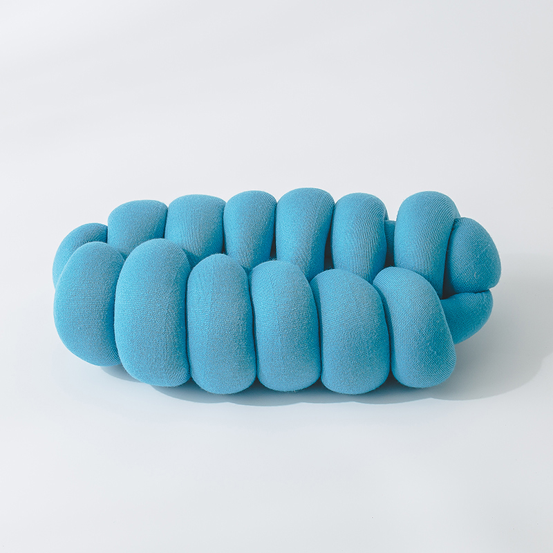 抱枕靠垫菲欧娜 长x宽x高-50x25x15cm 珊瑚蓝