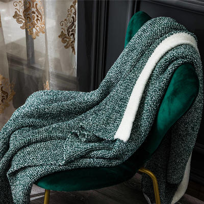 毛毯毯子布兰登-毯子针织毯线毯子空调毯子 130宽*160长 绿色