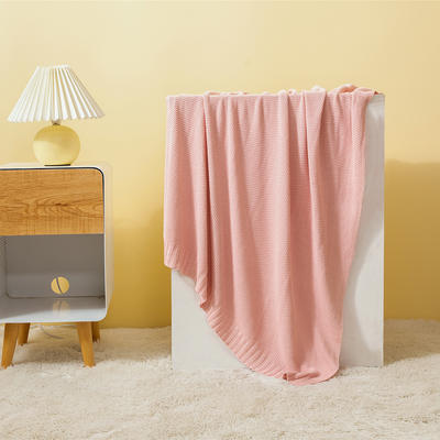 新款艾克托竹纤维毯子冰丝毯凉感毯 80*100cm 粉色