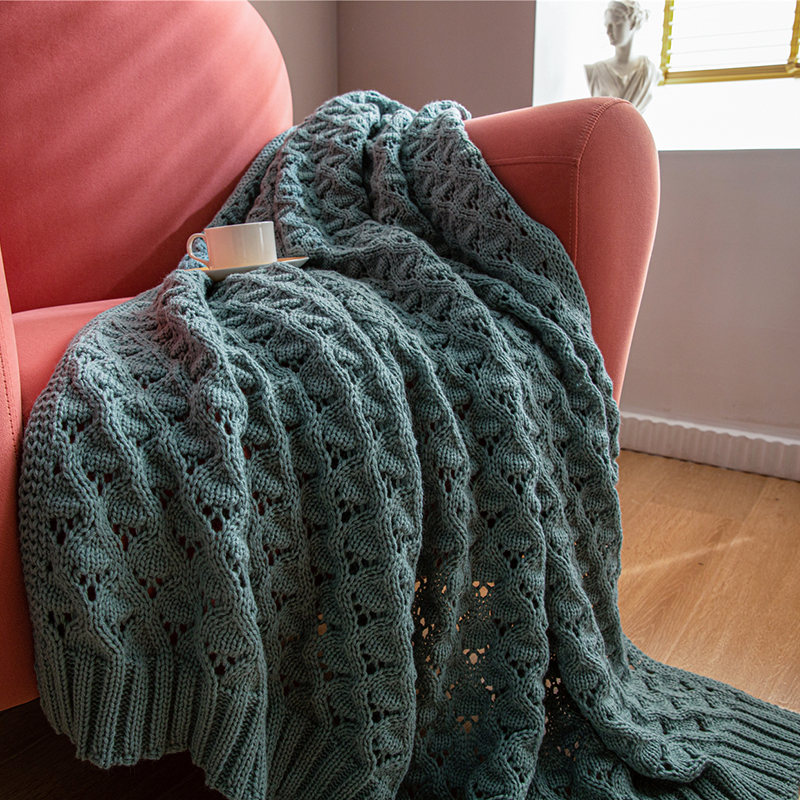 新款洛尔斯休闲毯旅行毯午睡毯沙发毯装饰毯 130*160cm 胡青