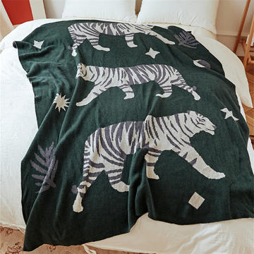 2023新款羊毛混纺盖毯休闲毯旅行毯午睡毯沙发毯床尾巾-海诺