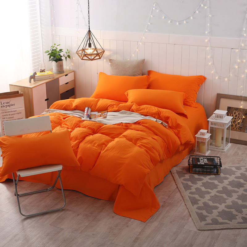 贝兰仙奴家纺 2018春季水洗棉泡泡纱四件套