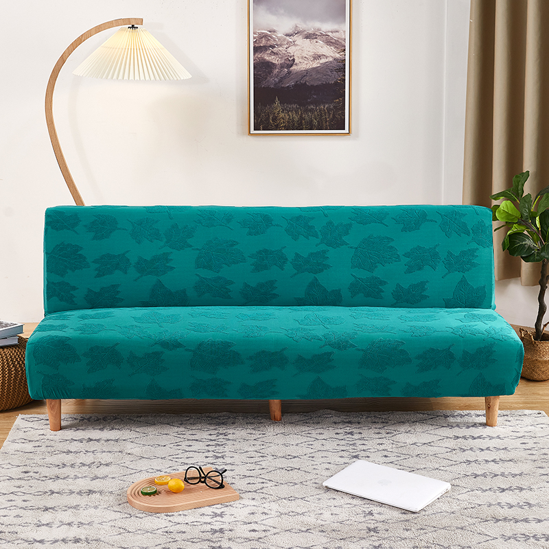 （总）2023新款臻品提花系列沙发床套 加大尺寸长度190-210cm 叶素-杉绿