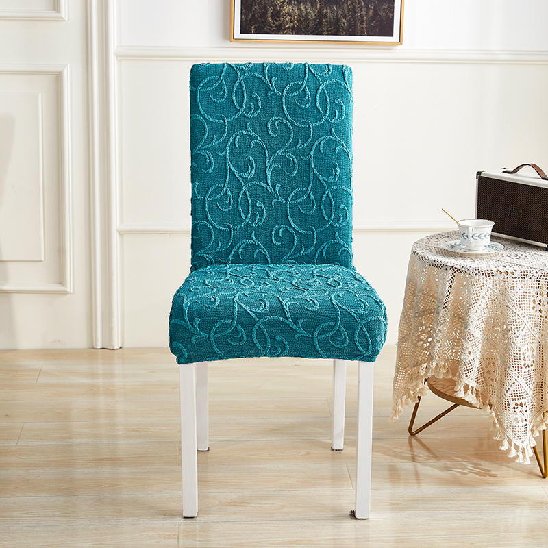 （总）2023新款高奢浮雕提花系列椅套-全包款 印象-蔚蓝全包款