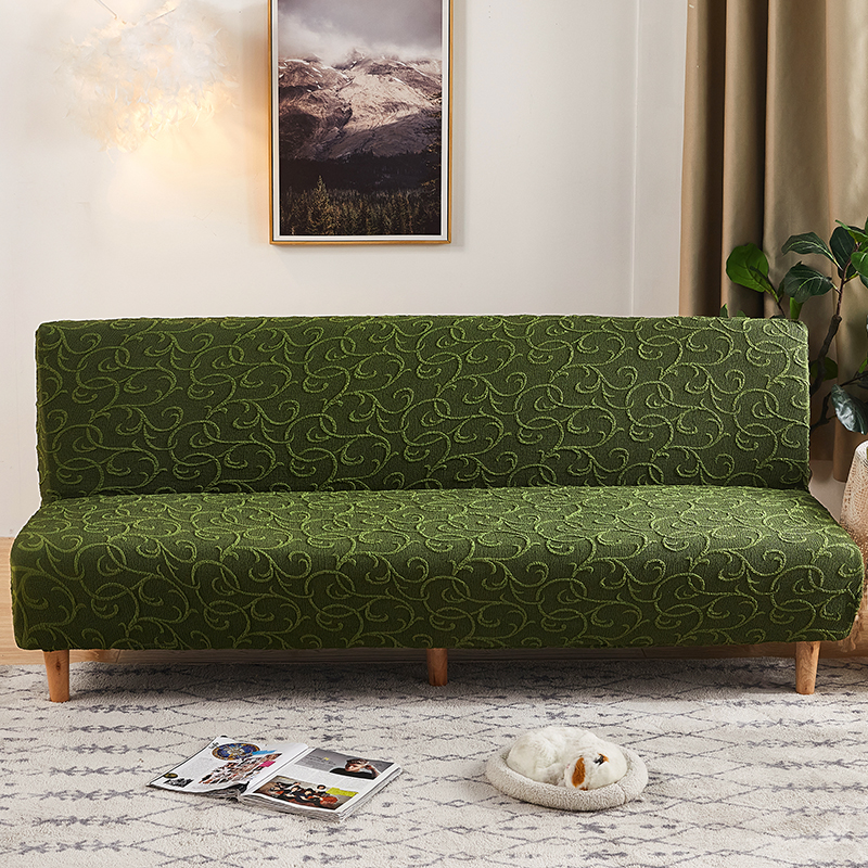 （总）2023新款高奢浮雕提花系列沙发床套 加大尺寸长度190-210cm 印象-黛绿