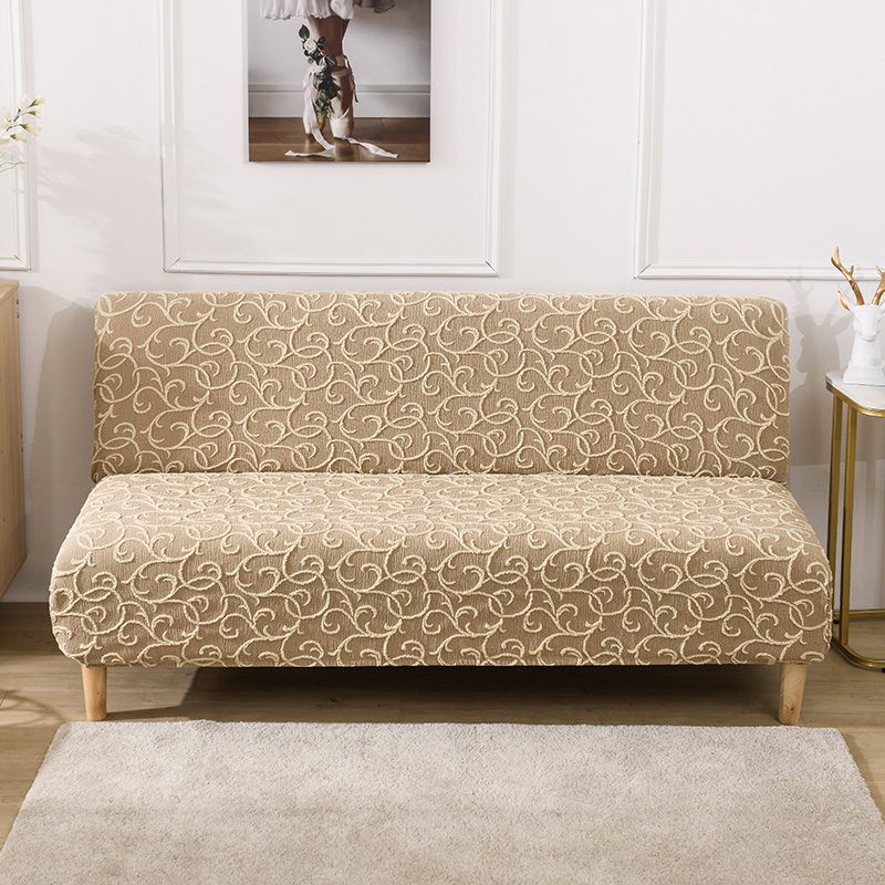 （总）2023新款高奢浮雕提花系列沙发床套 加大尺寸长度190-210cm 印象-米黄