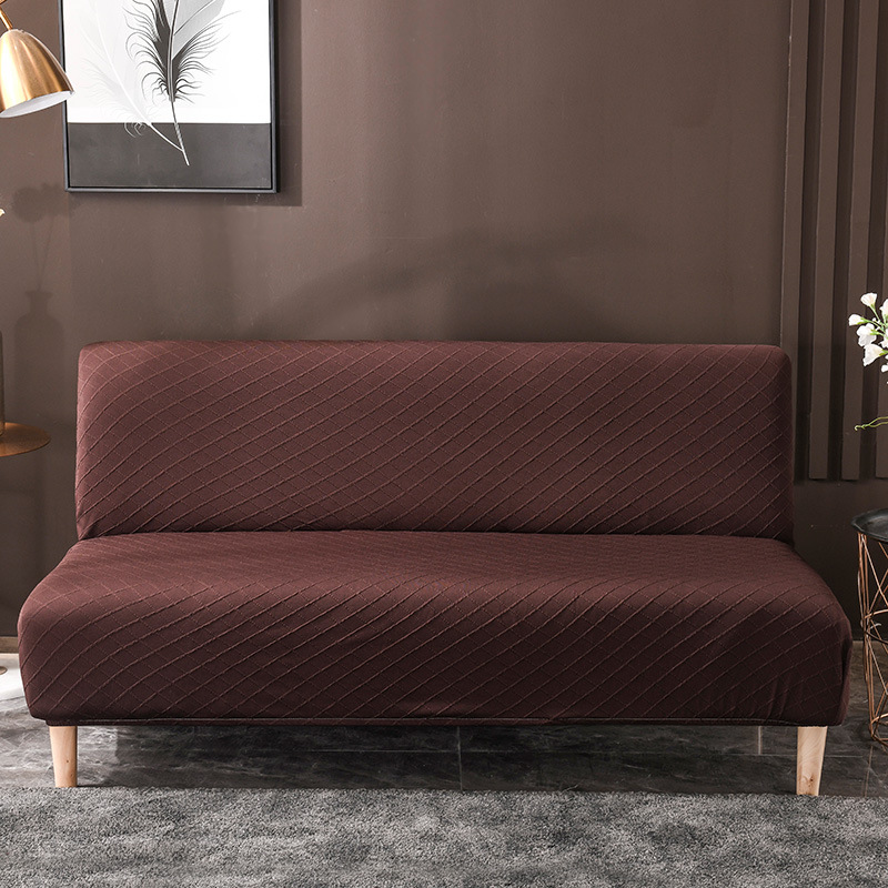 （总）2023新款金针提花系列沙发床套 加大尺寸长度190-210cm 古铜咖