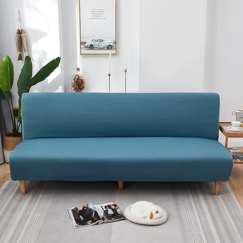 （总）2023新款莫代尔提花系列沙发床套 加大尺寸长度190-210cm 莫代尔-蓝色