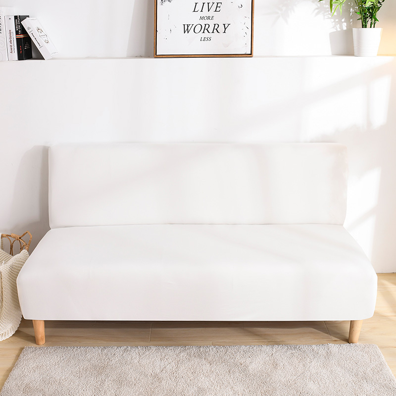 （总）2023新款牛奶丝素色系列沙发床套 加大尺寸长度190-210cm 本色白