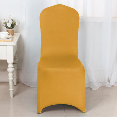 （总）2023新款牛奶丝素色系列椅套-全包小脚款 均码 全包小脚椅套-明黄