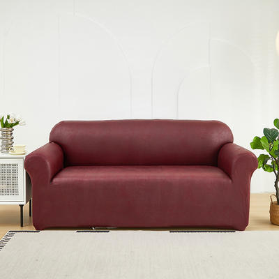2024新款纳米科技布系列沙发套 单人位-90-140 科技布-酒红