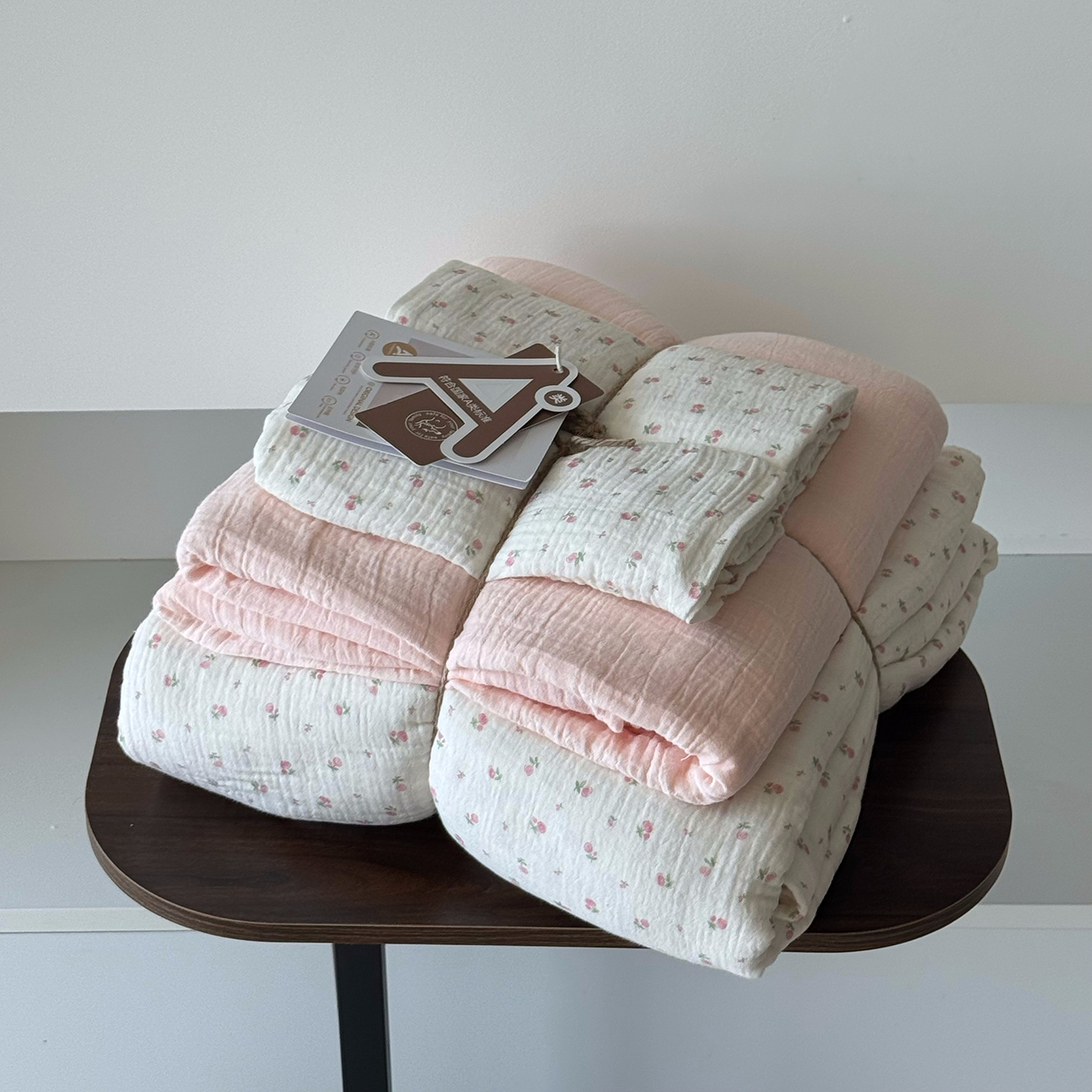 2025新款全棉基础款印花四件套 桃夭