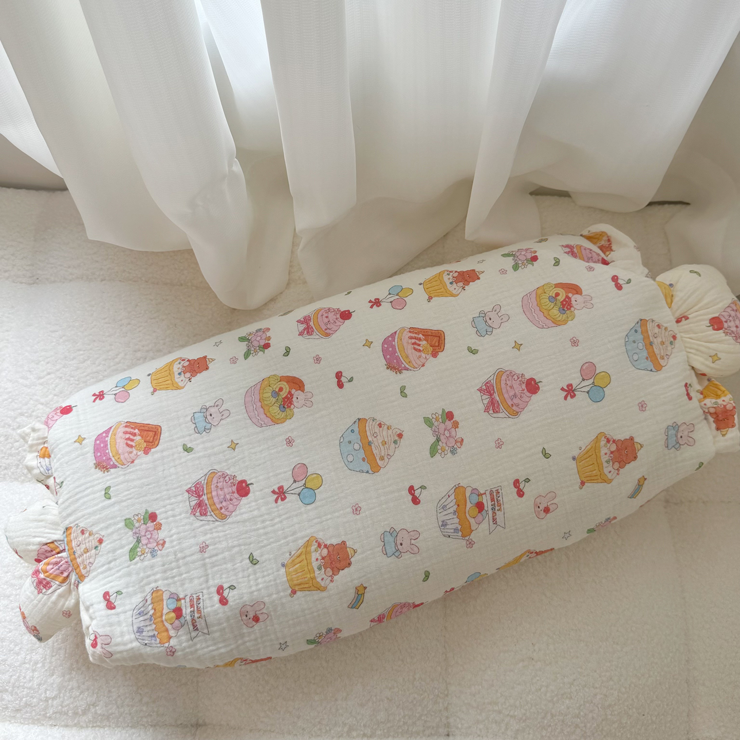 2025新款皱皱纱荞麦枕  枕头枕芯 30*50cm/只 甜心派对