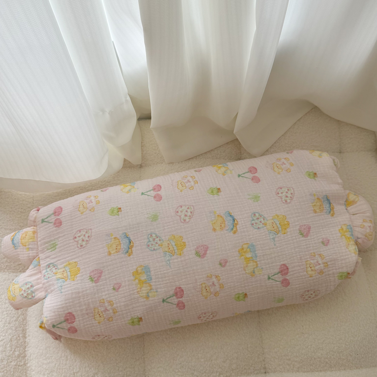 2025新款皱皱纱荞麦枕  枕头枕芯 30*50cm/只 晚安熊