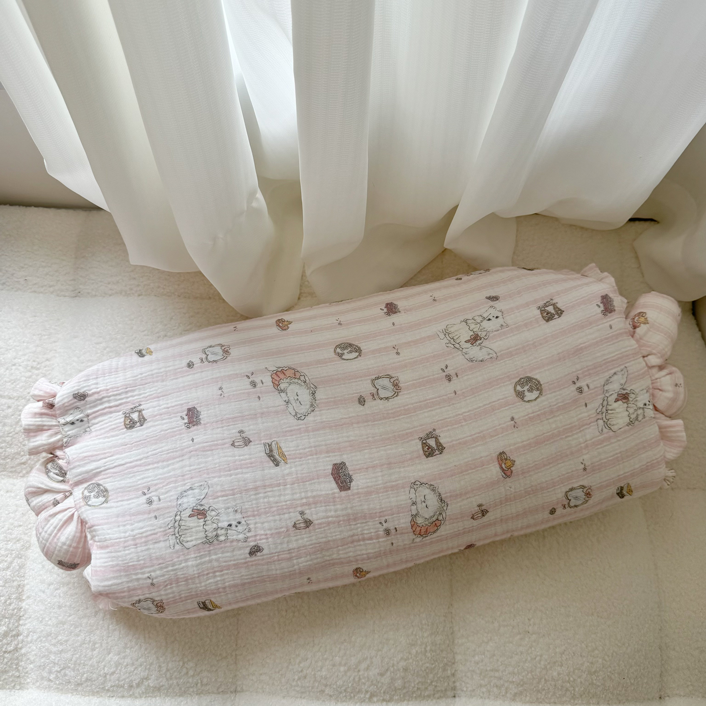2025新款皱皱纱荞麦枕  枕头枕芯 30*50cm/只 玛丽猫