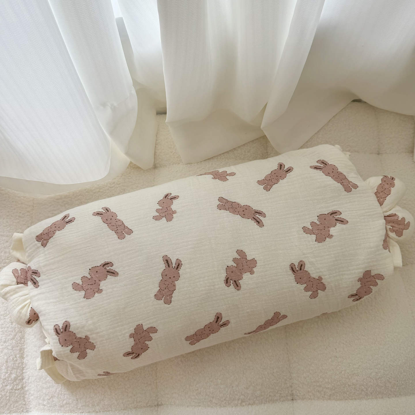 2025新款皱皱纱荞麦枕  枕头枕芯 30*50cm/只 软萌兔