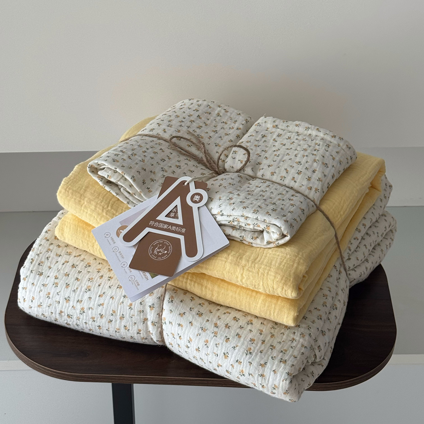 2025新款全棉基础款印花四件套 樱茶