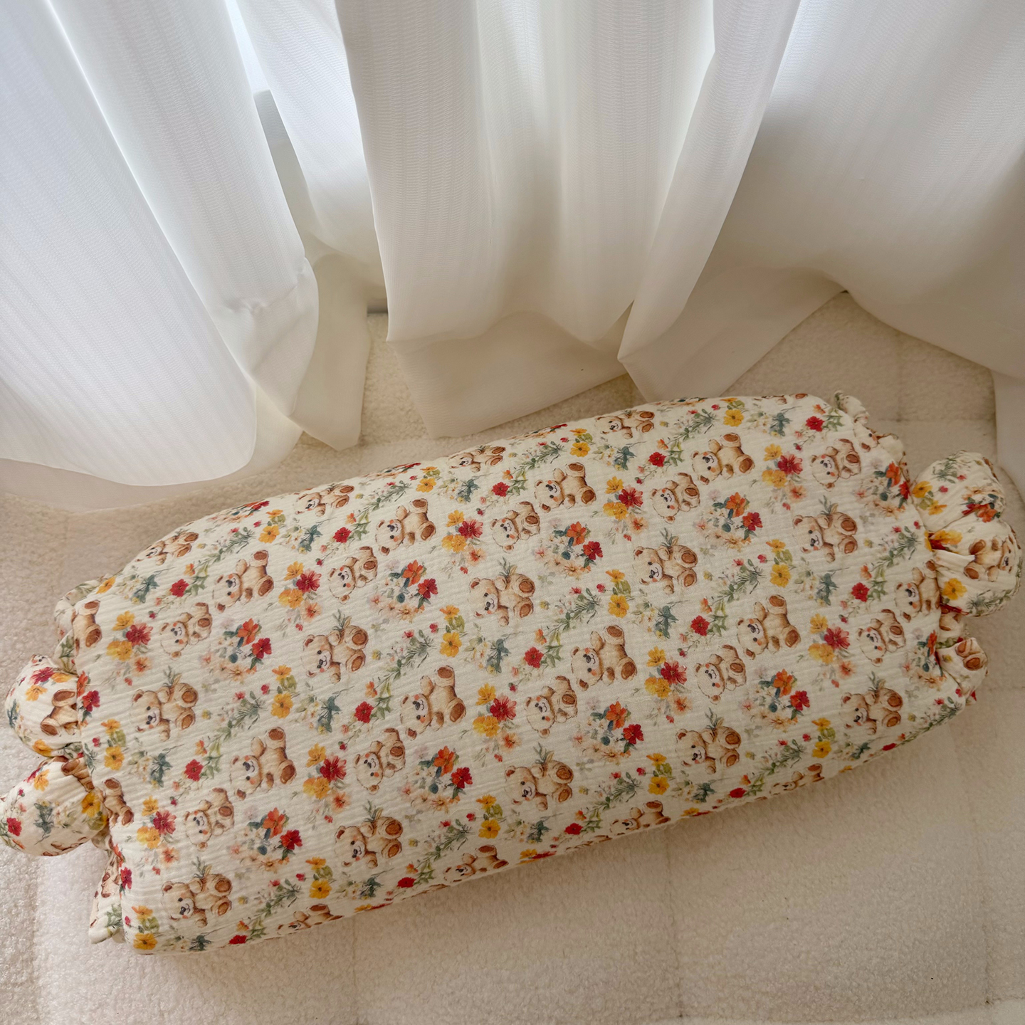 2025新款皱皱纱荞麦枕  枕头枕芯 30*50cm/只 布偶熊